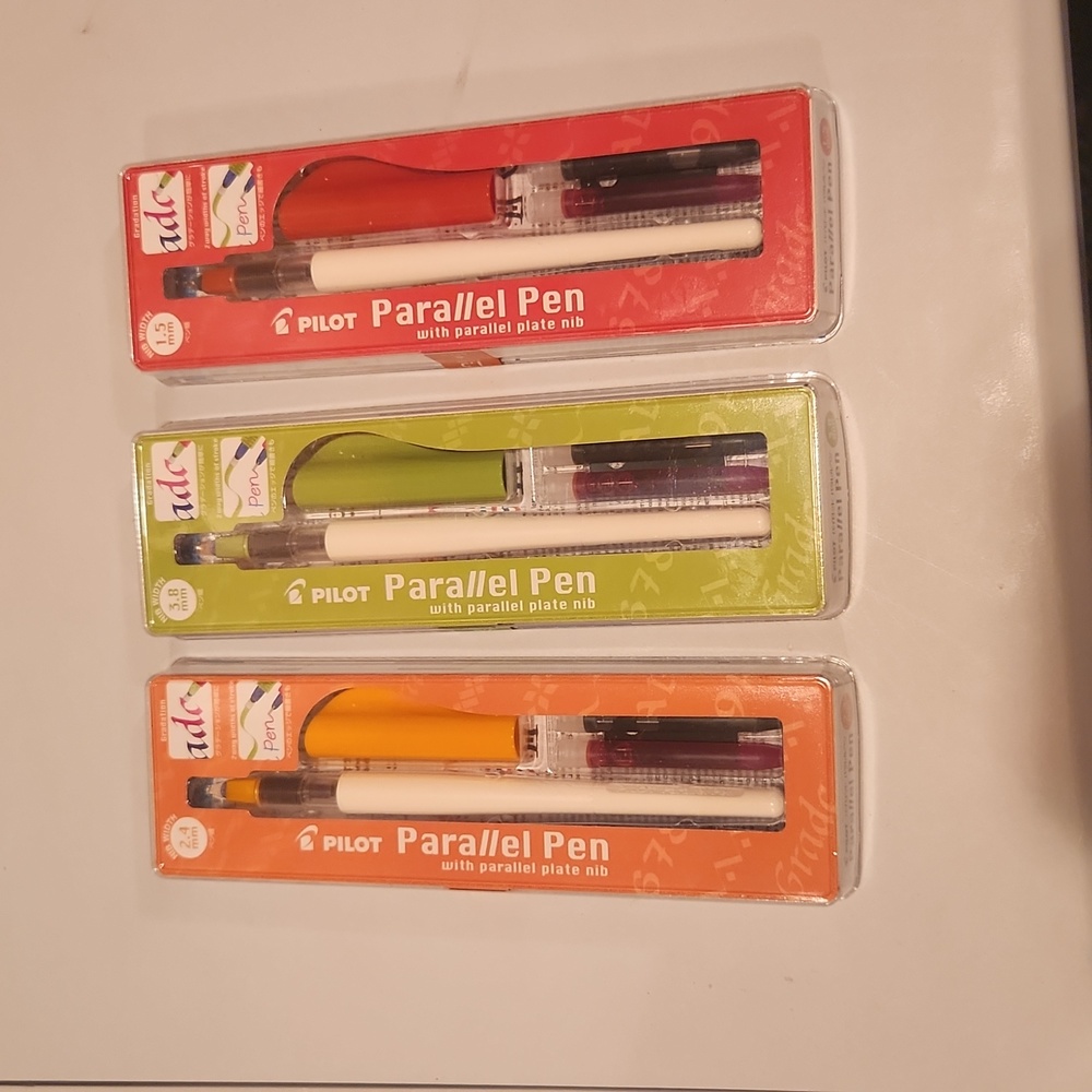 Pilot Parallel Calligraphy Pen Assorted Set 3 colors writing art scho… g…
